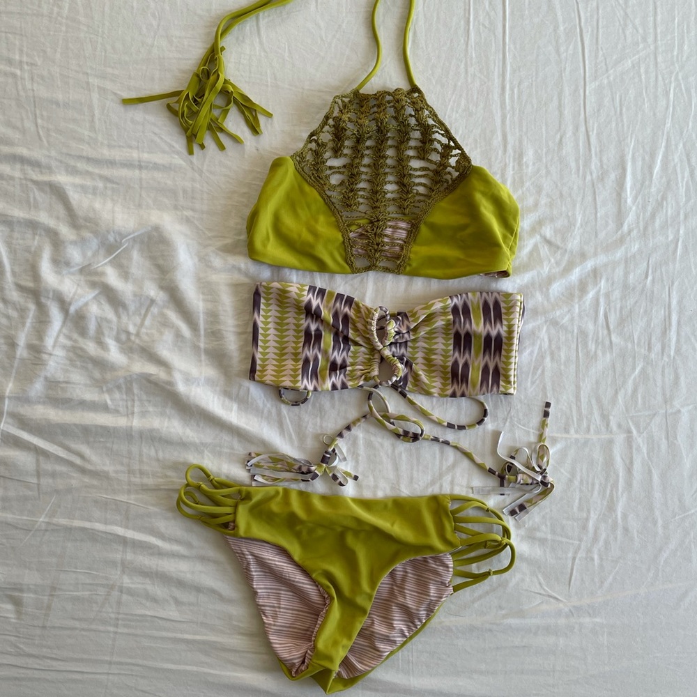 ACACIA Bikini S tops L bottoms